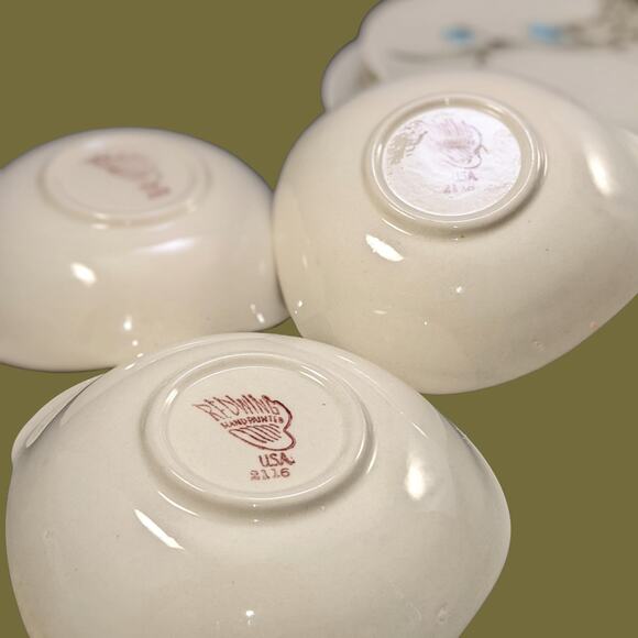 Vintage 1955-1961 Red Wing "Driftwood" Shakers, Small Plates and Bowls Set of 11 - Picture 6 of 7